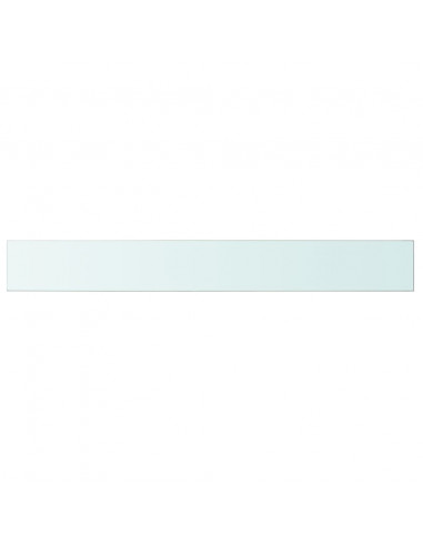 Mensola in Vetro Trasparente 100x12 cm