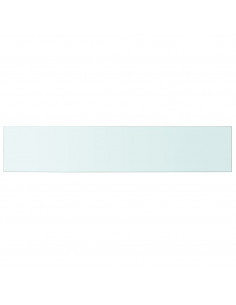 Mensola in Vetro Trasparente 100x20 cm 2