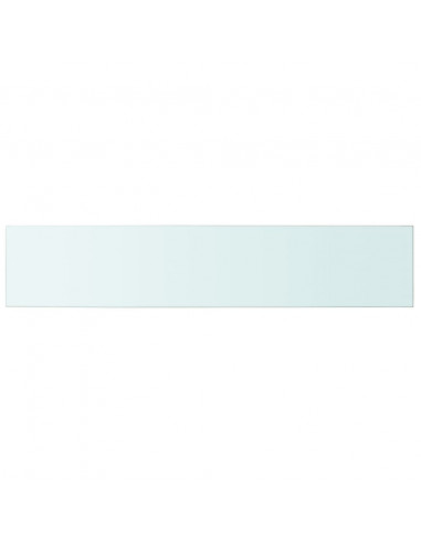 Mensola in Vetro Trasparente 100x20 cm