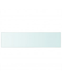 Mensola in Vetro Trasparente 100x25 cm 2