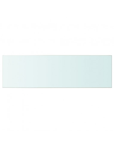 Mensola in Vetro Trasparente 100x30 cm