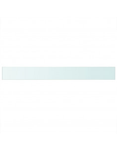 Mensola in Vetro Trasparente 110x12 cm 2