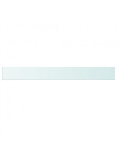 Mensola in Vetro Trasparente 110x12 cm