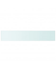 Mensola in Vetro Trasparente 110x20 cm 2