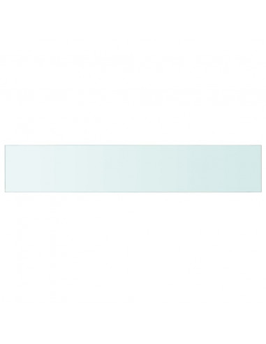 Mensola in Vetro Trasparente 110x20 cm