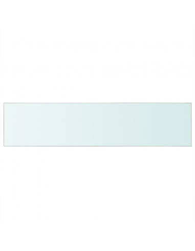 Mensola in Vetro Trasparente 110x25 cm