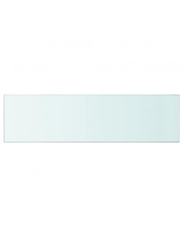 Mensola in Vetro Trasparente 110x30 cm