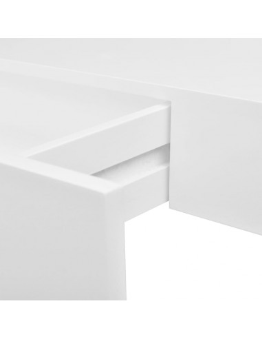 Mensole con Cassetti 2 pz Bianco 48 cm