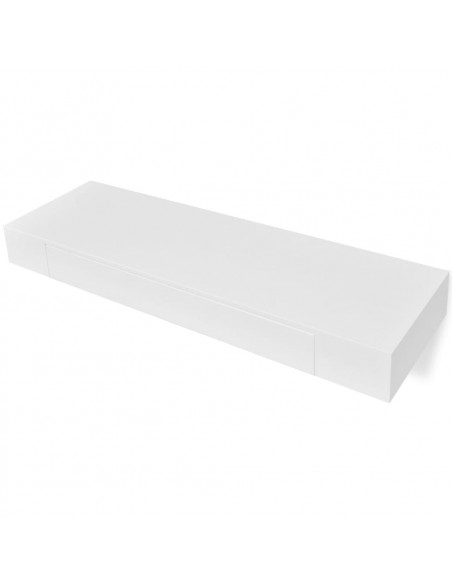 Mensole con Cassetti 2 pz Bianco 80 cm