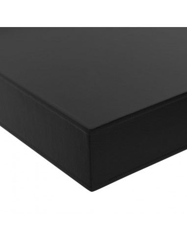 Mensole a Muro Galleggianti 2 pz Nere 40x20x3,8 cm