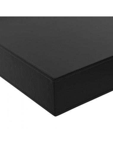 Mensole a Muro Galleggianti 2 pz Nere 60x20x3,8 cm