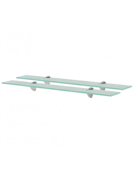 Mensole Galleggianti 2 pz in Vetro 70x10 cm 8 mm