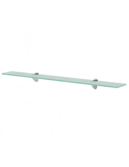 Mensole Galleggianti 2 pz in Vetro 80x10 cm 8 mm
