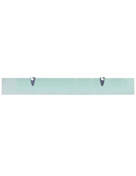Mensole Galleggianti 2 pz in Vetro 80x10 cm 8 mm