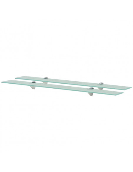 Mensole Galleggianti 2 pz in Vetro 90x10 cm 8 mm