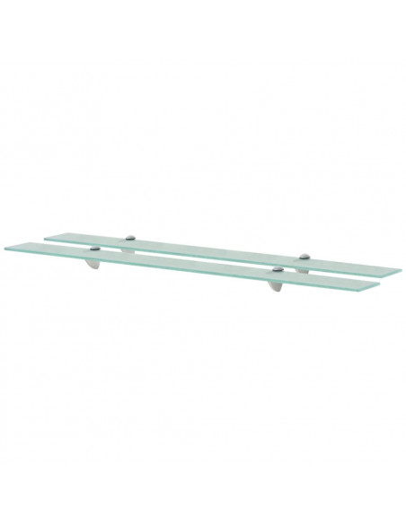 Mensole Galleggianti 2 pz in Vetro 100x10 cm 8 mm