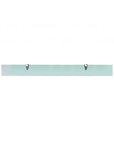 Mensole Galleggianti 2 pz in Vetro 100x10 cm 8 mm