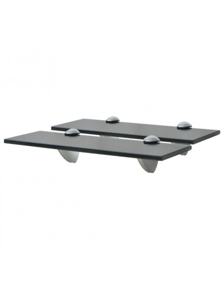 Mensole Galleggianti 2 pz in Vetro 30x10 cm 8 mm