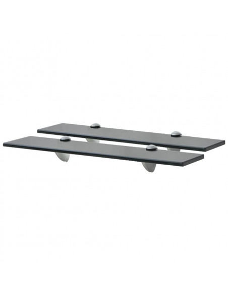 Mensole Galleggianti 2 pz in Vetro 50x10 cm 8 mm