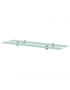 Mensole Galleggianti 2 pz in Vetro 90x20 cm 8 mm 2