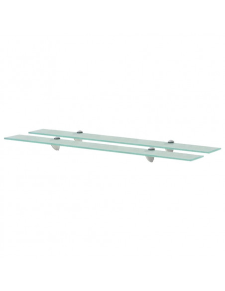 Mensole Galleggianti 2 pz in Vetro 90x20 cm 8 mm