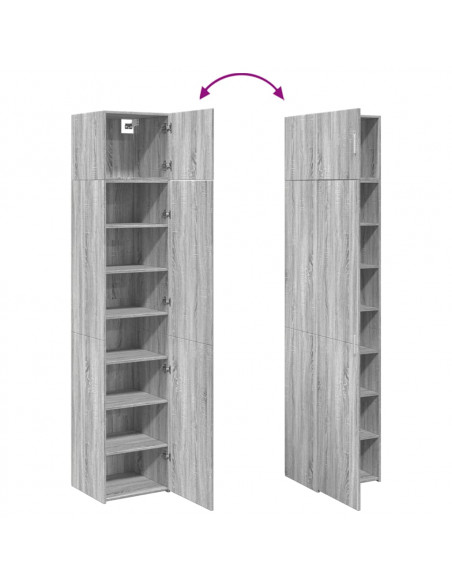 Mobile Sottile Grigio Sonoma 45x42,5x225 cm in Truciolato
