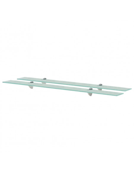 Mensole Galleggianti 2 pz in Vetro 100x20 cm 8 mm