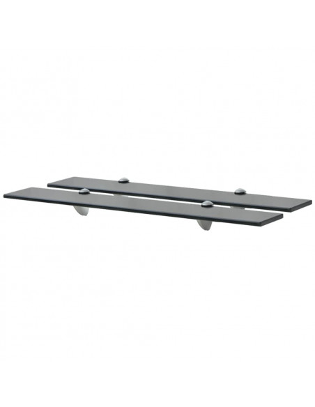 Mensole Galleggianti 2 pz in Vetro 70x20 cm 8 mm