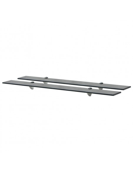 Mensole Galleggianti 2 pz in Vetro 90x20 cm 8 mm