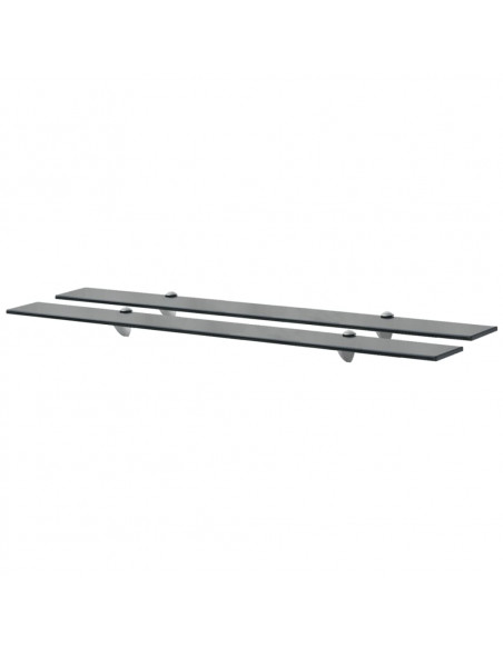 Mensole Galleggianti 2 pz in Vetro 100x20 cm 8 mm