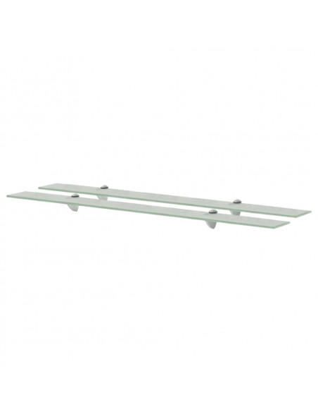 Mensole Galleggianti 2 pz in Vetro 100x20 cm 8 mm