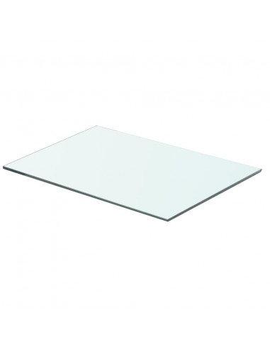 Mensole in Vetro Trasparente 2 pz 50x30 cm
