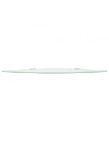 Scaffali Angolari 2 pz Supporti Cromati e Vetro Bianco 25x25 cm