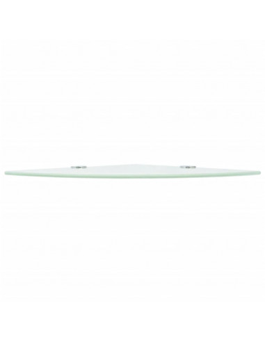 Scaffali Angolari 2 pz Supporti Cromati e Vetro Bianco 35x35 cm