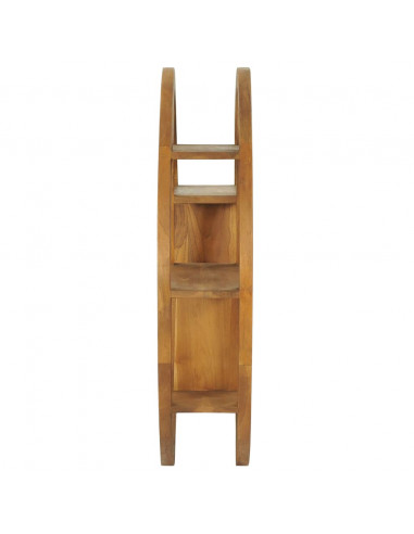Mensola Yin Yang 80x17,5x80 cm in Legno Massello di Teak