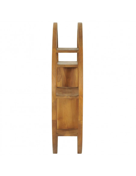 Mensola Yin Yang 80x17,5x80 cm in Legno Massello di Teak