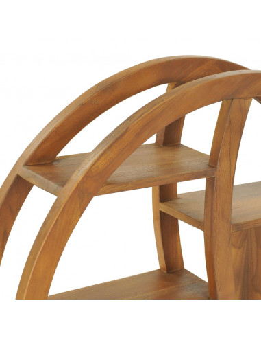 Mensola Yin Yang 80x17,5x80 cm in Legno Massello di Teak