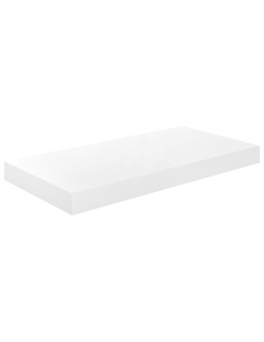 Scaffali a Parete 4 pz Bianco Lucido 50x23x3,8 cm in MDF