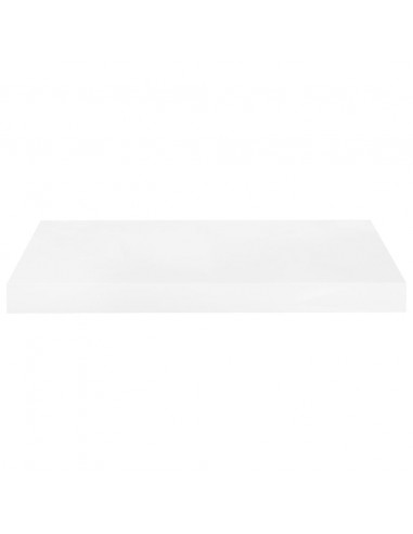 Scaffali a Parete 4 pz Bianco Lucido 50x23x3,8 cm in MDF