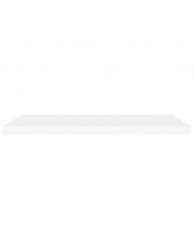 Scaffali a Parete 2 pz Bianchi 90x23,5x3,8 cm in MDF
