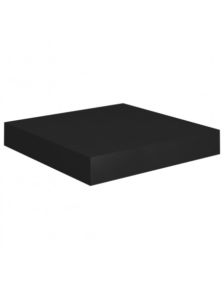 Scaffali a Parete 2 pz Neri 23x23,5x3,8 cm in MDF