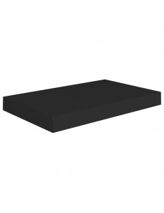 Scaffale a Parete Nero 40x23x3,8 cm in MDF 2