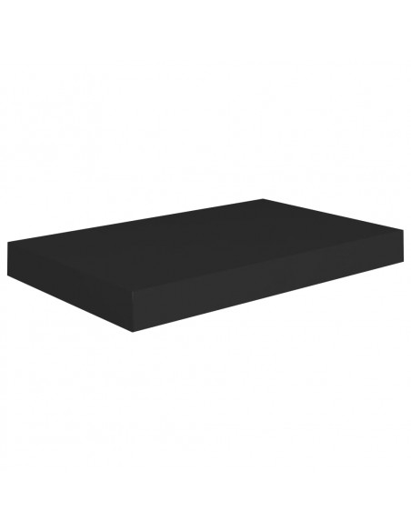 Scaffali a Parete 2 pz Neri 40x23x3,8 cm in MDF