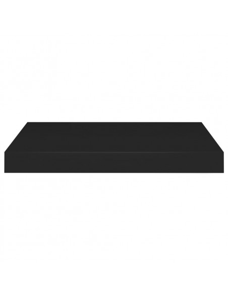 Scaffali a Parete 2 pz Neri 40x23x3,8 cm in MDF