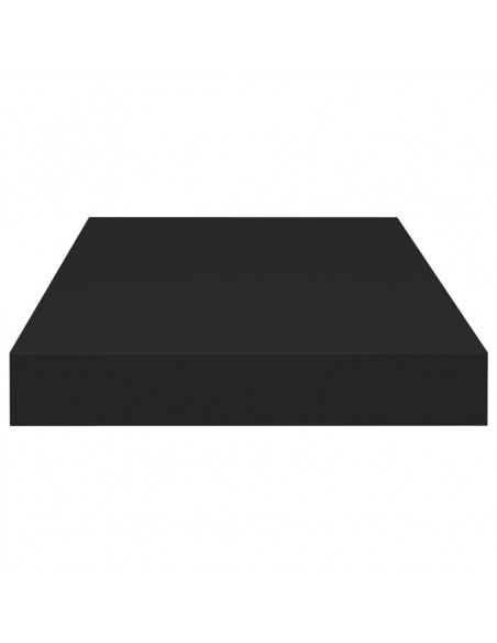 Scaffali a Parete 2 pz Neri 50x23x3,8 cm in MDF