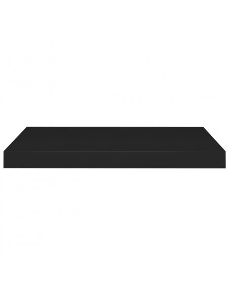 Scaffali a Parete 2 pz Neri 60x23,5x3,8 cm in MDF