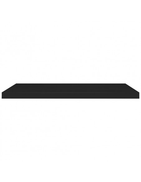 Scaffali a Parete 2 pz Neri 90x23,5x3,8 cm in MDF