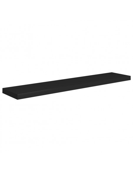 Scaffali a Parete 4 pz Neri 120x23,5x3,8 cm in MDF