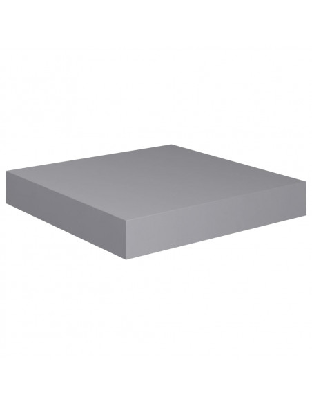 Scaffali a Parete 2 pz Grigi 23x23,5x3,8 cm in MDF