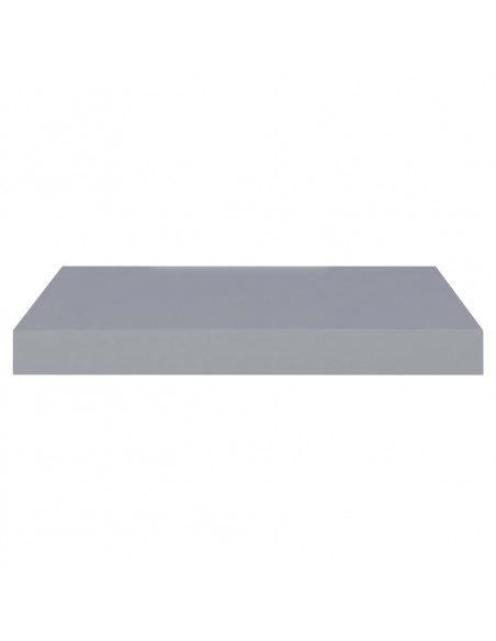 Scaffale a Parete Grigio 40x23x3,8 cm in MDF